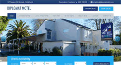 Desktop Screenshot of diplomatmotel.co.nz